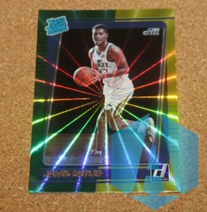 2021-22 Panini Donruss #249 Jared Butler Rated Rookie Green Yellow Laser Utah Jazz